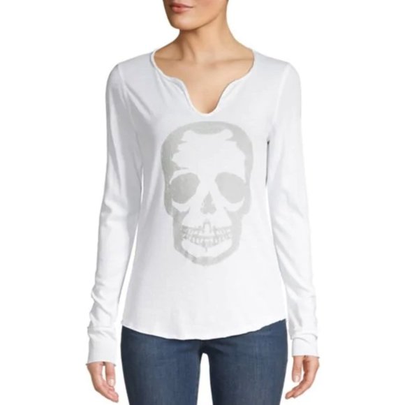 Zadig & Voltaire ‼️SALE‼️ - Metallic Skull T-Shirt - NWT - Picture 2 of 8